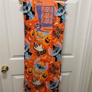 NEW Disney Stitch Orange Halloween throw Blanket